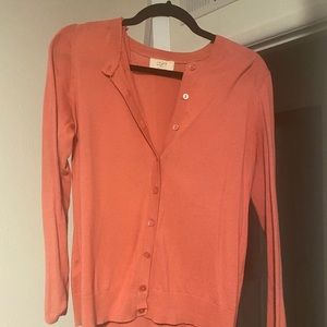 Loft peach cardigan